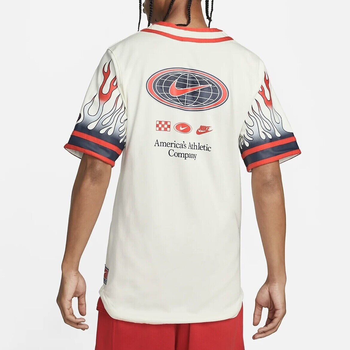 Nike Logo Americana Championship Baseball Jersey Mens Small DV9642-133 gallery