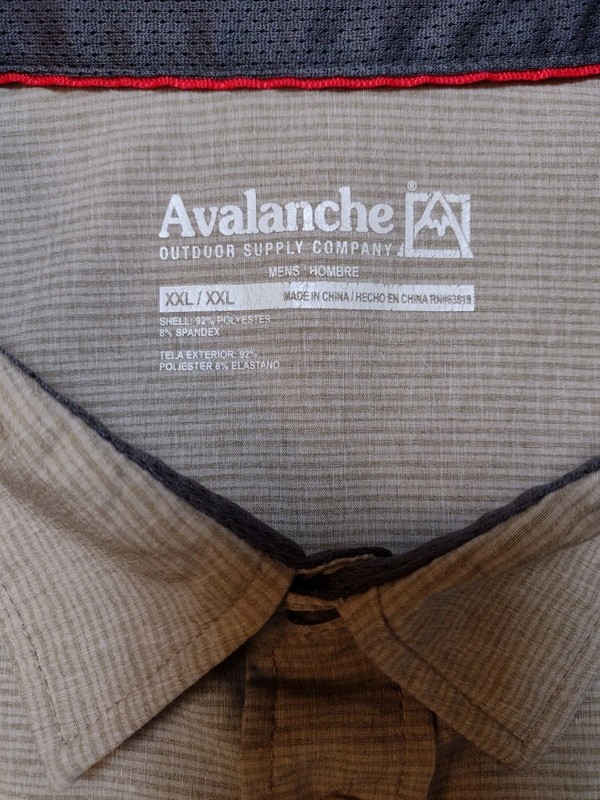 Avalanche Outdoor Supply Performance Short Sleeve Shirt Men's XXL Quick Dry gallery