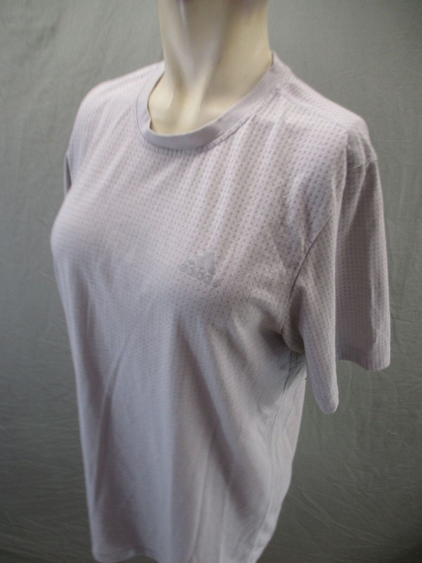 ADIDAS AEROKNIT Size M Mens Gray Breathable Short Sleeve Athletic T-Shirt 144 gallery