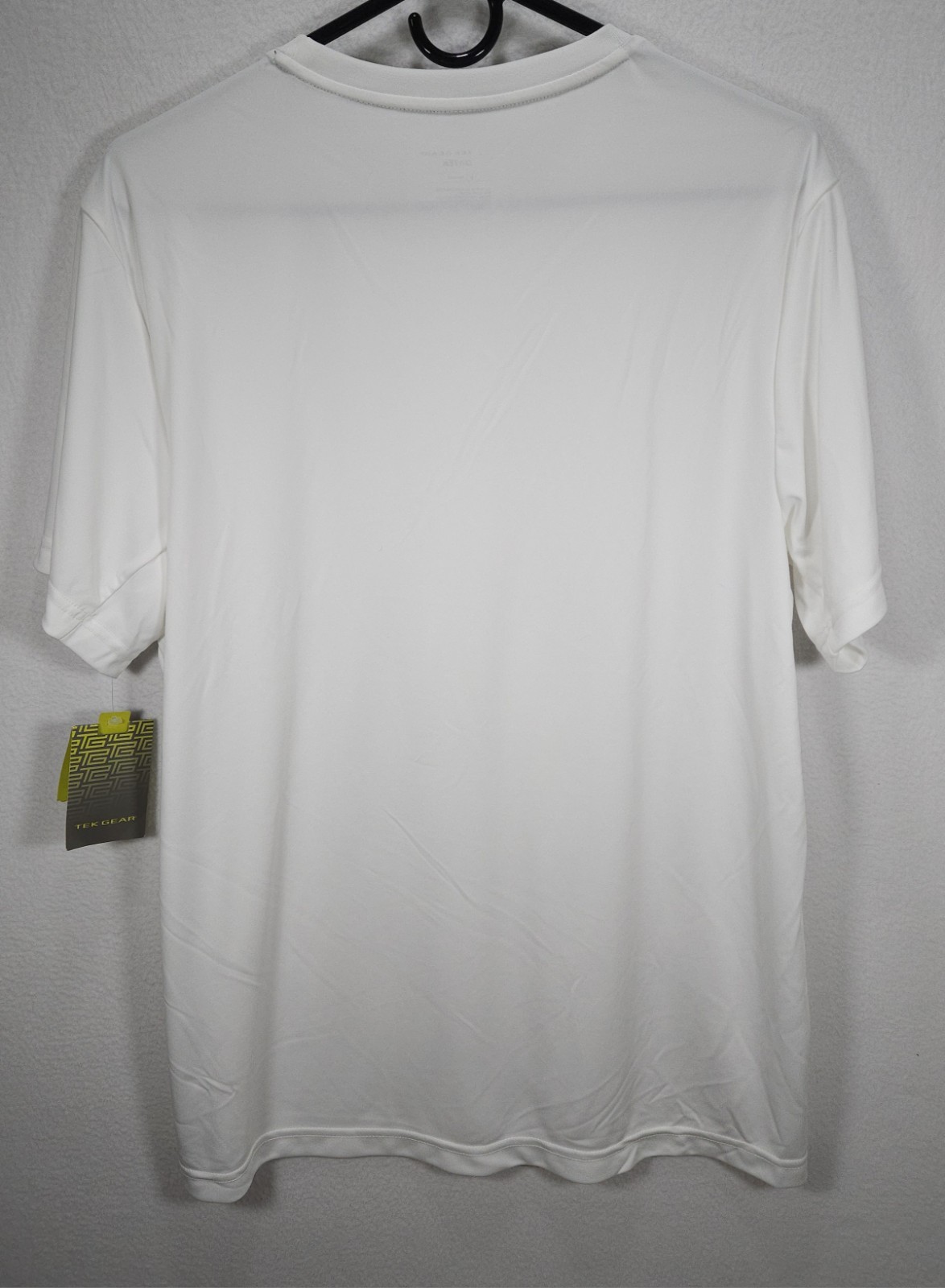 Tek Gear Dry Tek Performance Moisture Wicking White Short Sleve T-Shirt Size L gallery