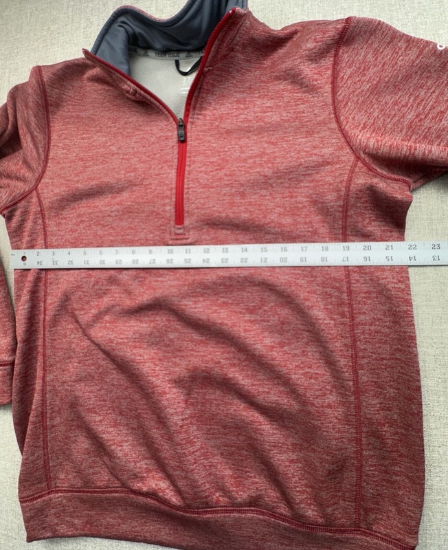 Adidas Men's Climawarm Sideline 1/4 Zip Coaches Top Red MEDIUM Team Issue gallery