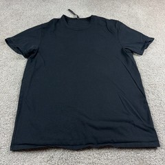 Lululemon Shirt Mens Large Black Cotton Jersey Crew Neck Lightweight Casual Gym