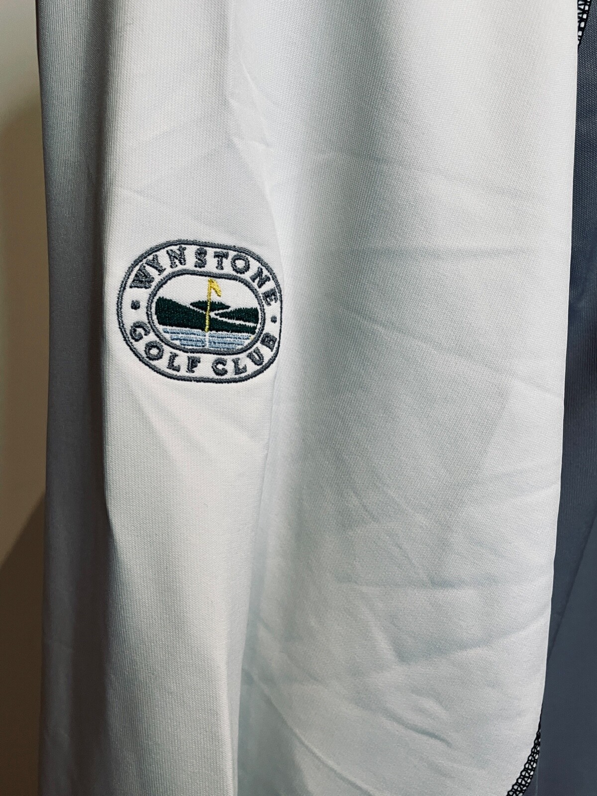 EUC!! FOOT JOY GOLF WHITE&GRAY 1/2 ZIP LAYER PULLOVER SHIRT +LOGO *L gallery
