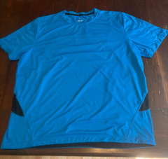 Blue MPG Bolt Men’s Workout T-Shirt Size XL