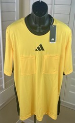 Adidas Referee 24 ‘Spark/Yellow’ SS Soccer Jersey – IN8138 – Men’s 2XL – NWT $65