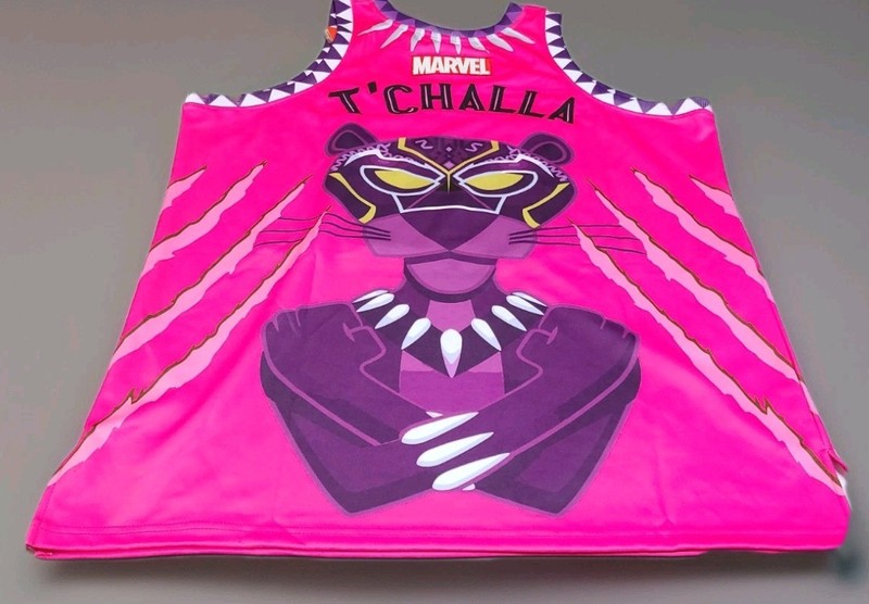 Pink Panther X Marvel Black Panther T'Challa Headgear Classics BB Jersey Sz 3XL gallery