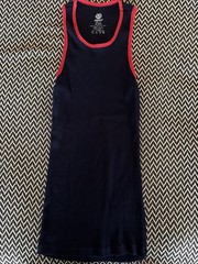 Jocko Men’s Size Large Blue Tank Top with Red Trim