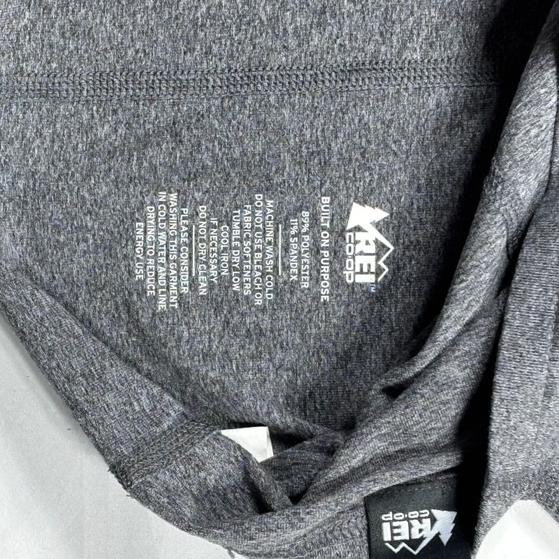 REI Co-Op Gray 1/4 Zip Performance Stretch Pullover Outdoor Hike Casual Mens SM gallery