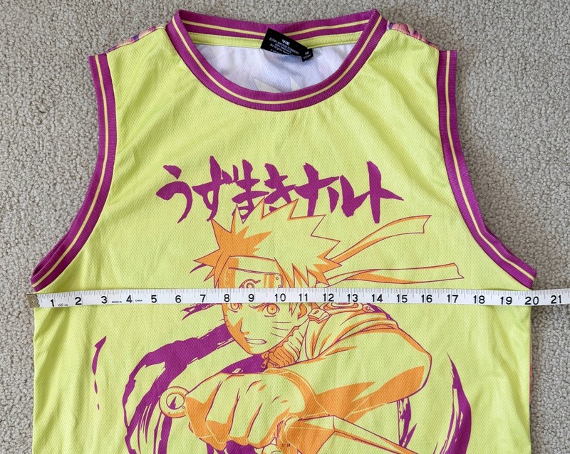 Anime Shirt Tank Top Basketball Jersey Naruto Shippuden Mens Medium Sleeveless gallery