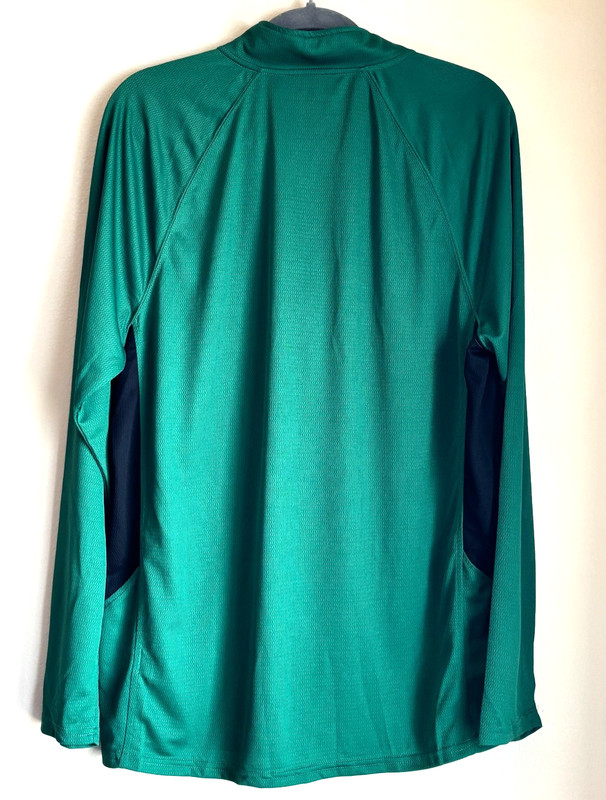 Starter Dri-Star 1/4 Zip Green Pullover Shirt Adult Size Large Lightweight gallery