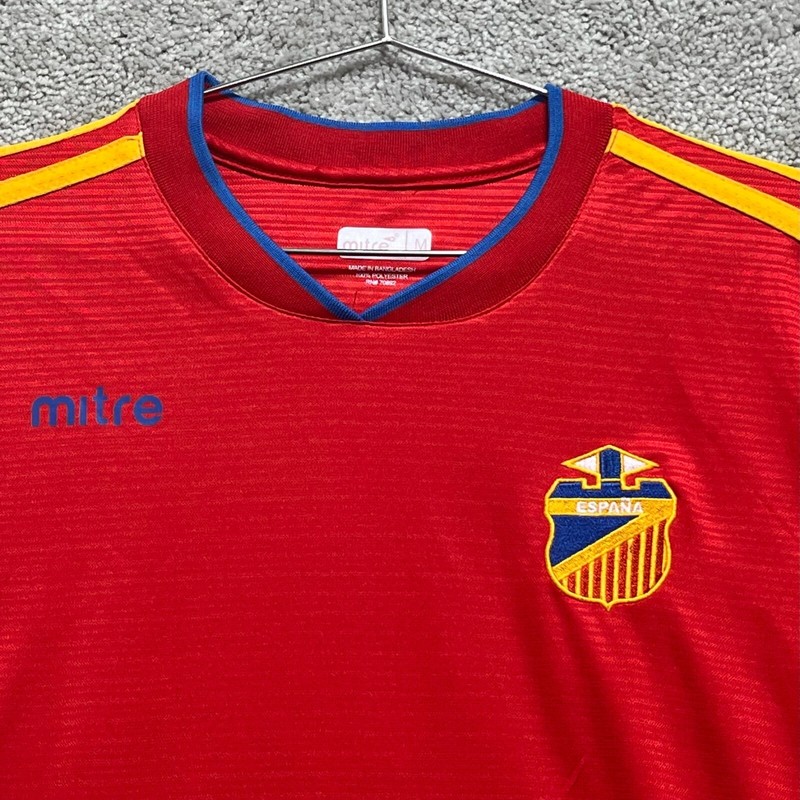 Mitre Shirt Men's Medium Red Spain Espana Soccer Jersey Cool Fit Short Sleeves gallery