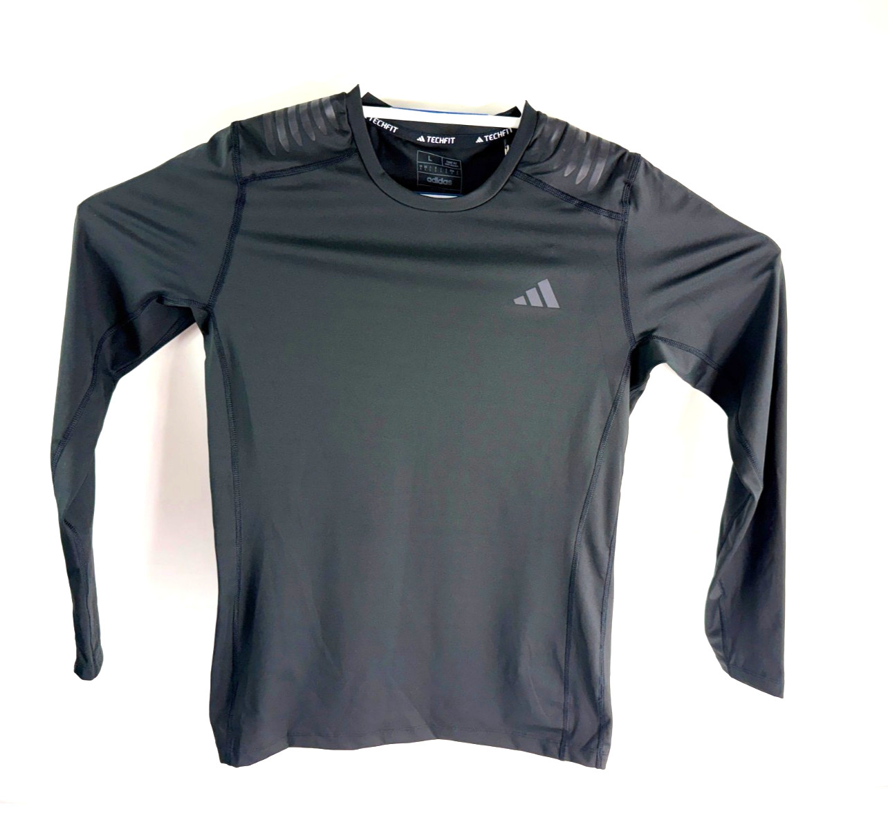 Adidas Techfit Control x RHEON Long Sleeve Training Shirt Black Men`s L HS9814 gallery