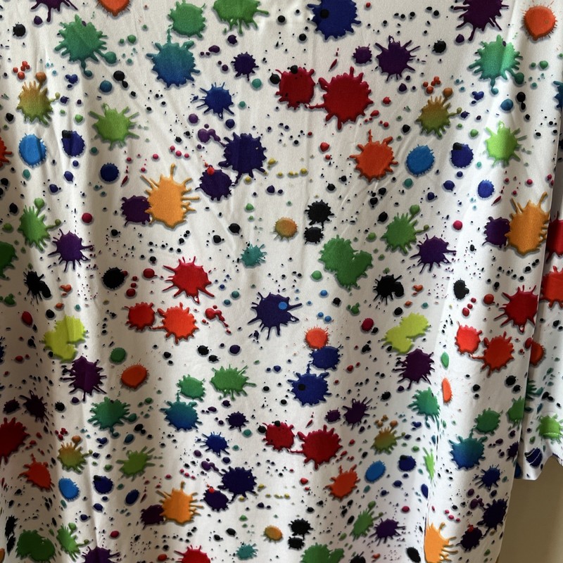 Obnoxious Golf Paint Splatter Graphics Lightweight Polo Shirt Mens Medium gallery