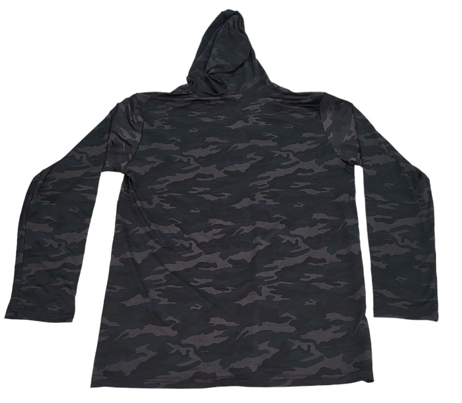 Real Essentials Hoodie Mens Size Medium Lightweight Performance Camo Dark Gray gallery