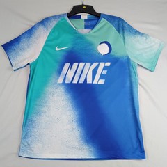 Nike Vaporknit Soccer Jersey Shirt Mens XL Blue Spray Paint Exclusive Short Slv