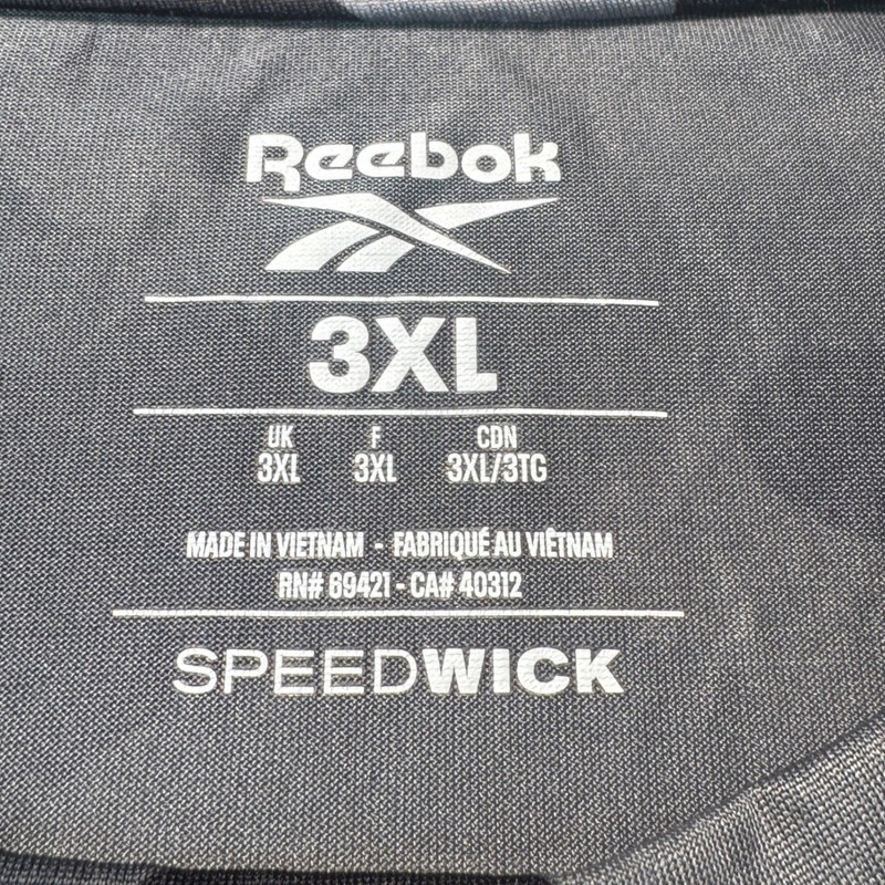 Reebok Speedwick Performance T Shirt Mens 3XL Grey Camo Short Sleeve Activewear gallery