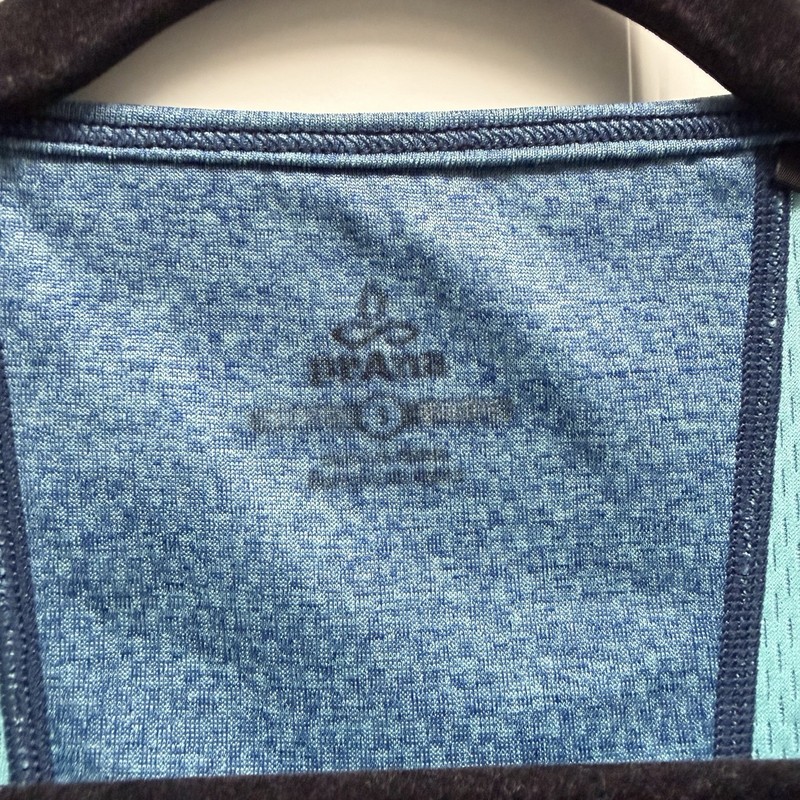 Prana Breathe Athletic Yoga Lightweight Racerback Tank Top Blue Small Unisex gallery