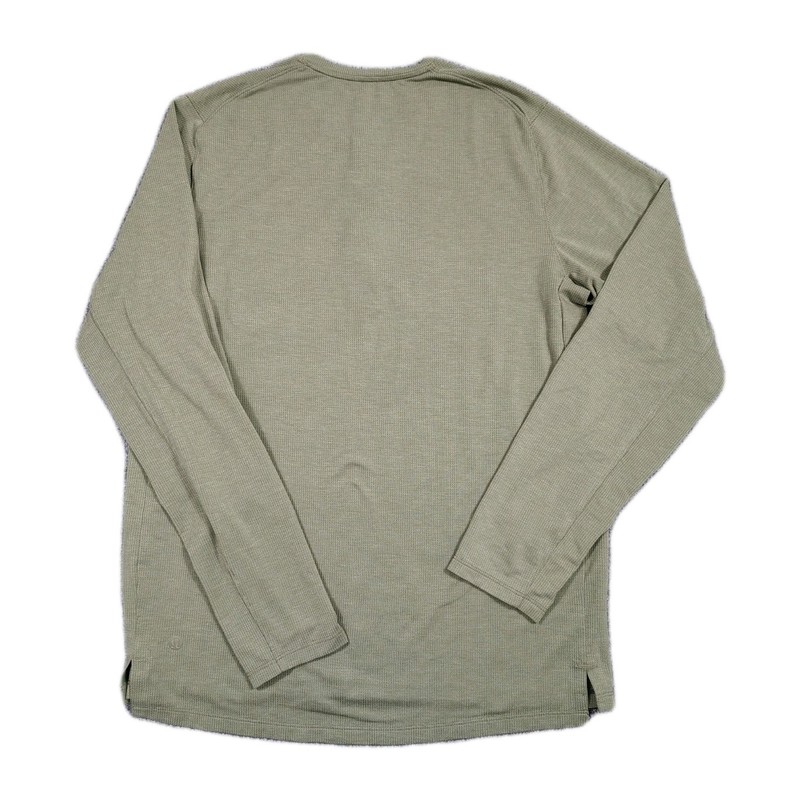 Lululemon Reinstate Henley Shirt Men's M Green Long Sleeve Lightweight Stretch gallery
