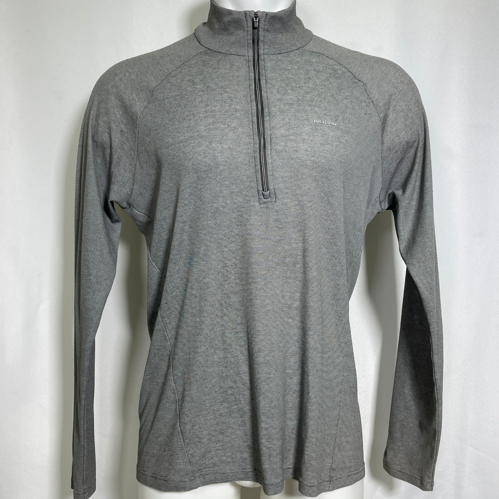Patagonia Capilene 2 Lightweight Quarter Zip Base Layer Gray Top Men's LARGE gallery
