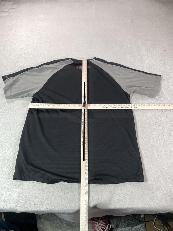 Harley Davidson Shirt Mens Large Black H-D Performance Raglan Motorcycle Top gallery