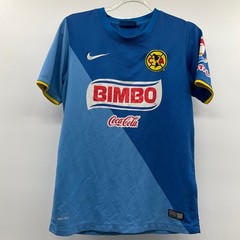 Nike Club America Soccer Jersey Blue Large Blokecore Sporty Gorpcore