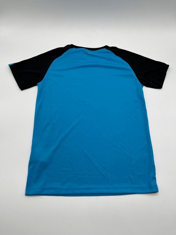 Adidas Youth Small Blue Black Climalite Athletic Short Sleeve Tee gallery