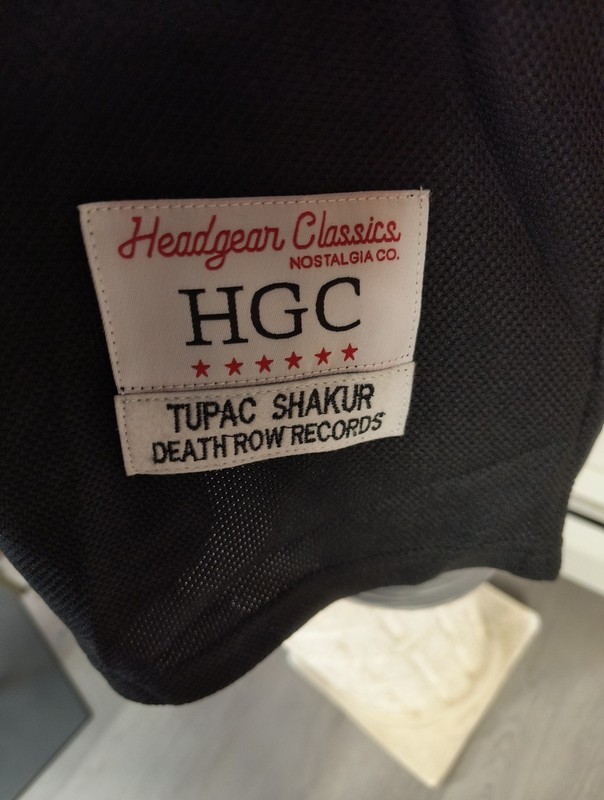 Headgear Classics Tupac Shakur Death Row Records Embroidered Hockey Jersey Sz M gallery