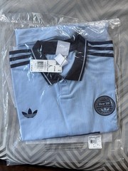 AUTHENTIC Adidas x Oasis Live 25 Tour – Jacquard Sky blue Jersey Size Large