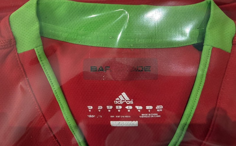 Adidas Barricade Competitive Tennis V-Neck Shirt RED MED #O04997 Modern Vintage gallery