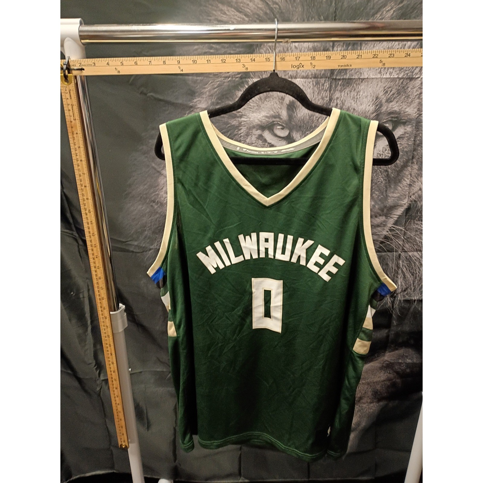 Fanatics Milwaukee Bucks Damian Lillard #0 Jersey Mens XL Green NBA Breakaway gallery