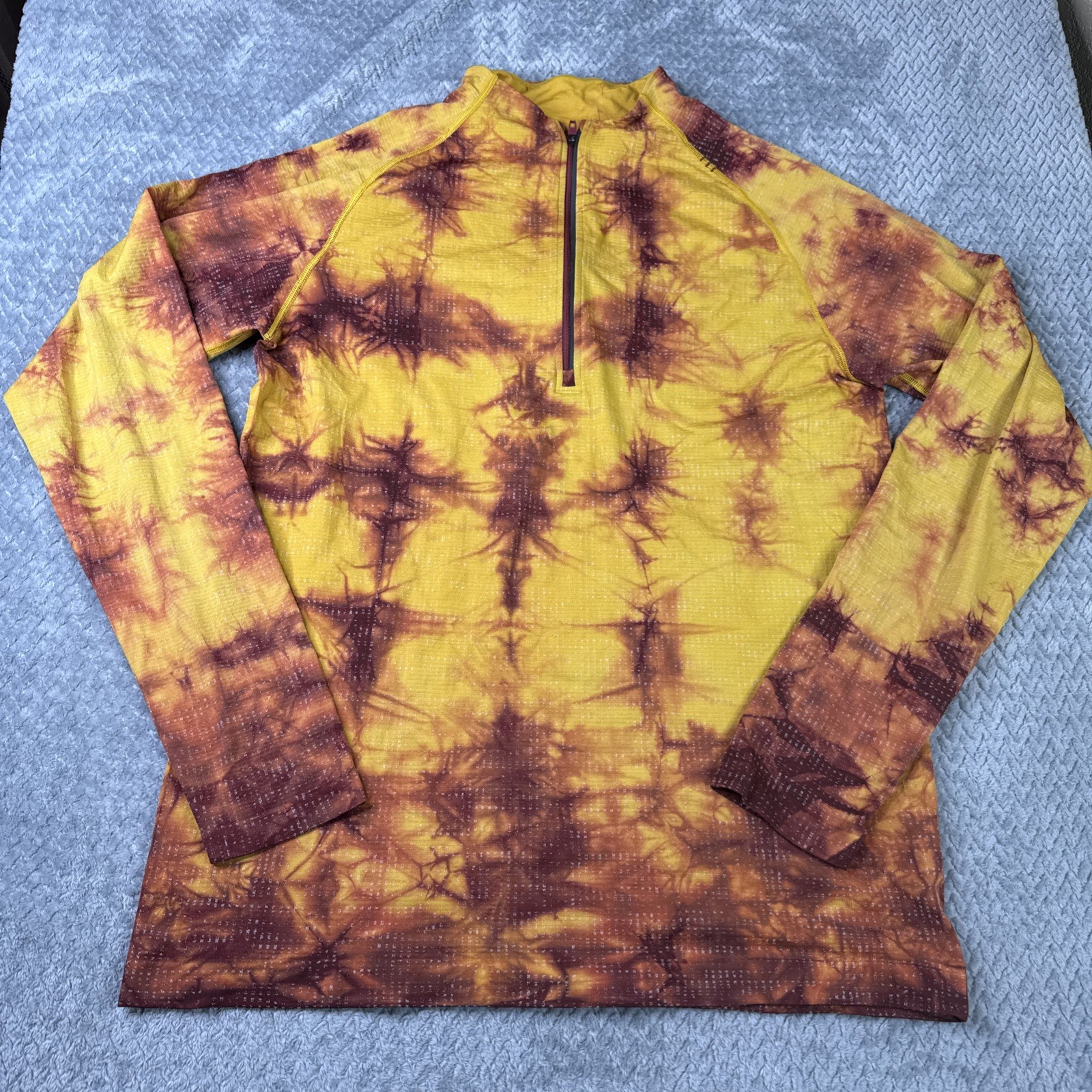 Lululemon Metal Vent Tech Half-Zip 2.0 Mens Large Disconnect Marble Dye Soleil gallery