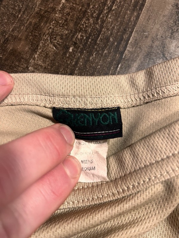 Kenyon Midweight Desert Sand Tan L/S Thermal Underwear Shirt M gallery