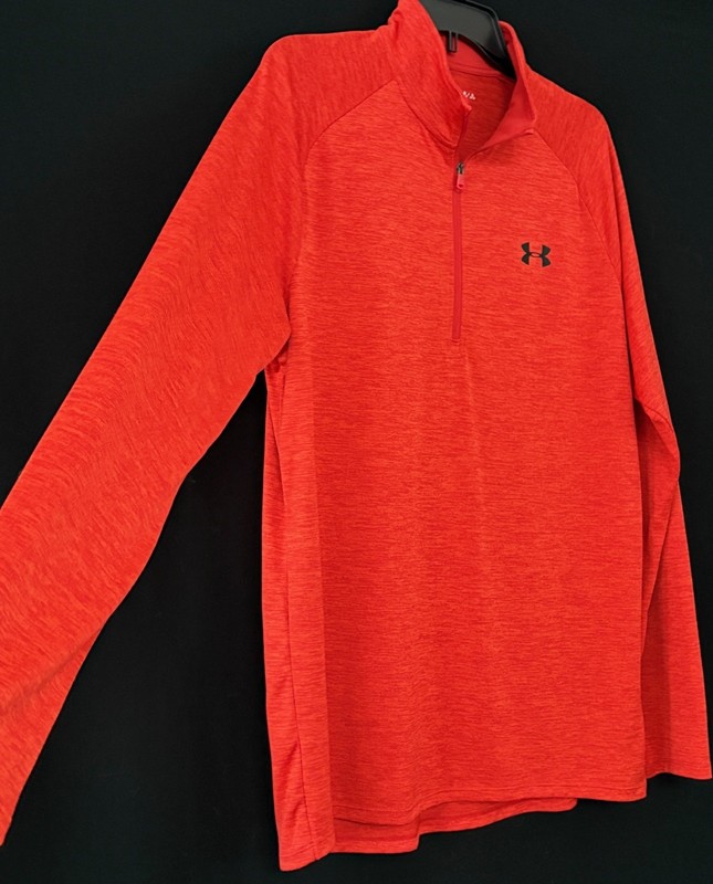 Men's Under Armour Tech 2.0 Long Sleeve HalfZip, Loose Fit, Size Large, EXC COND gallery