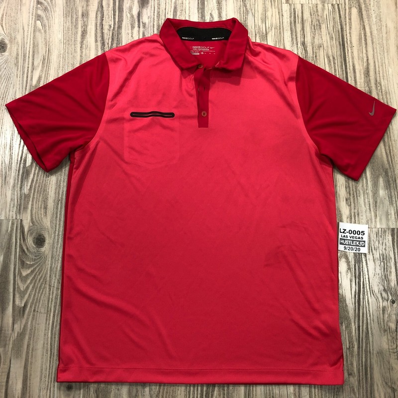 Nike Tour Performance Innovation Color Golf Polo Shirt Salmon 585820 Golfing XL gallery