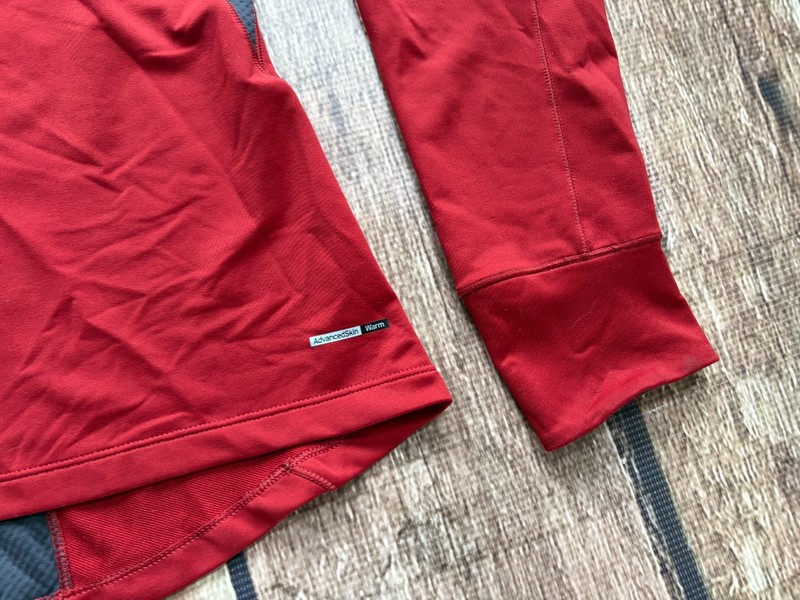 SALOMON TRAIL RUNNER 1/4 MID LAYER TOP SHIRT RED MENS SMALL GREAT CONDITION gallery