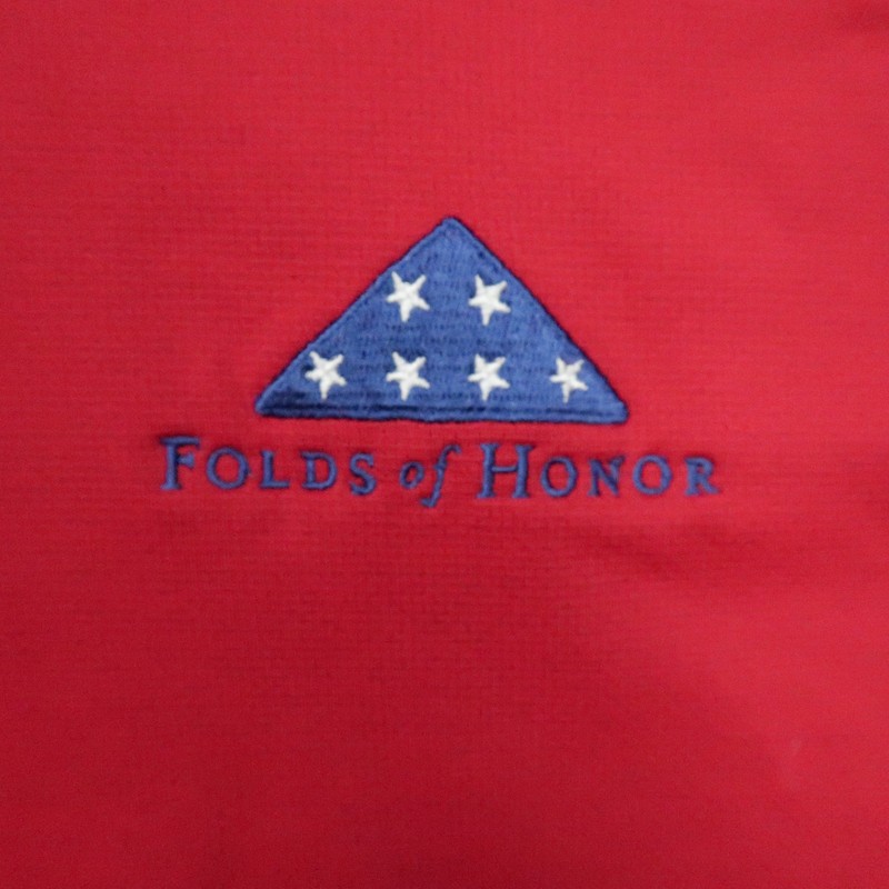 Holderness & Bourne Pullover Mens Medium Red The Bell Quarter Zip Folds Of Honor gallery