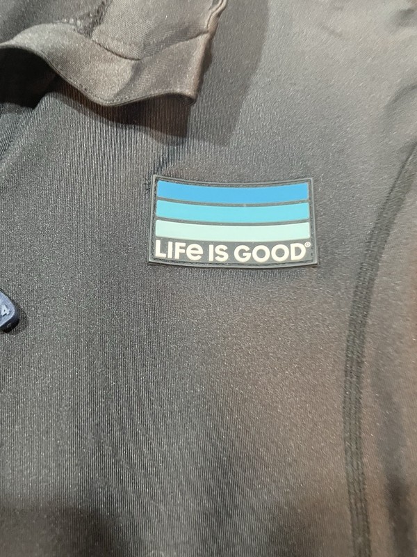 Life is Good Men Active Quarter Zip Pullover LIG Stripes Black XXL gallery