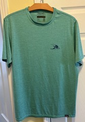 Mens Patagonia Capilene Cool Daily Graphic T-Shirt Surfer Aqua sz M