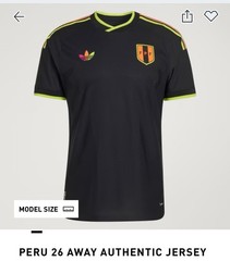 adidas men Peru 26 Away Authentic Jersey game worn