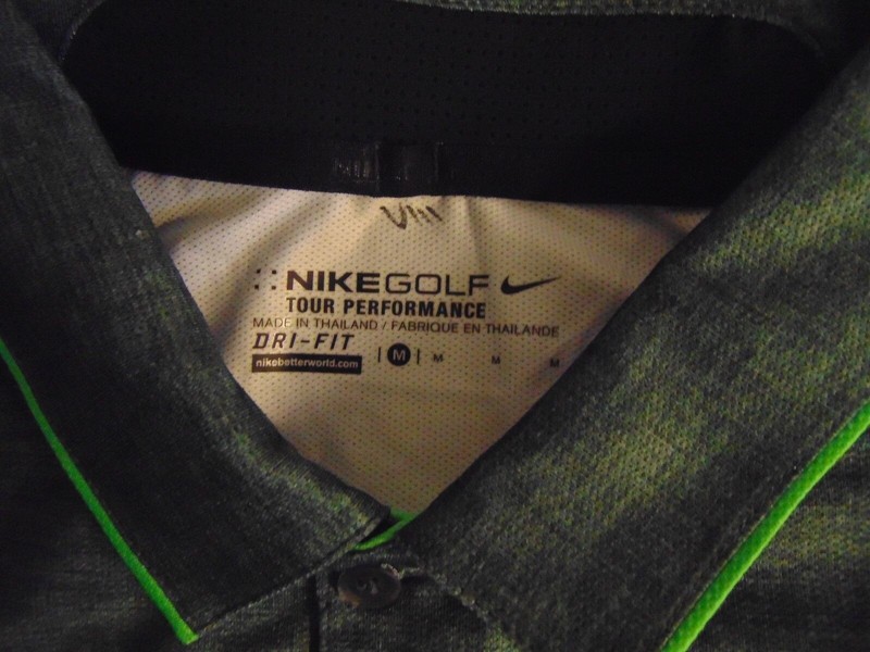 Nike Major Moment Golf Polo Shirt 685723 340 Momentum Golfing Grey Green Men's M gallery