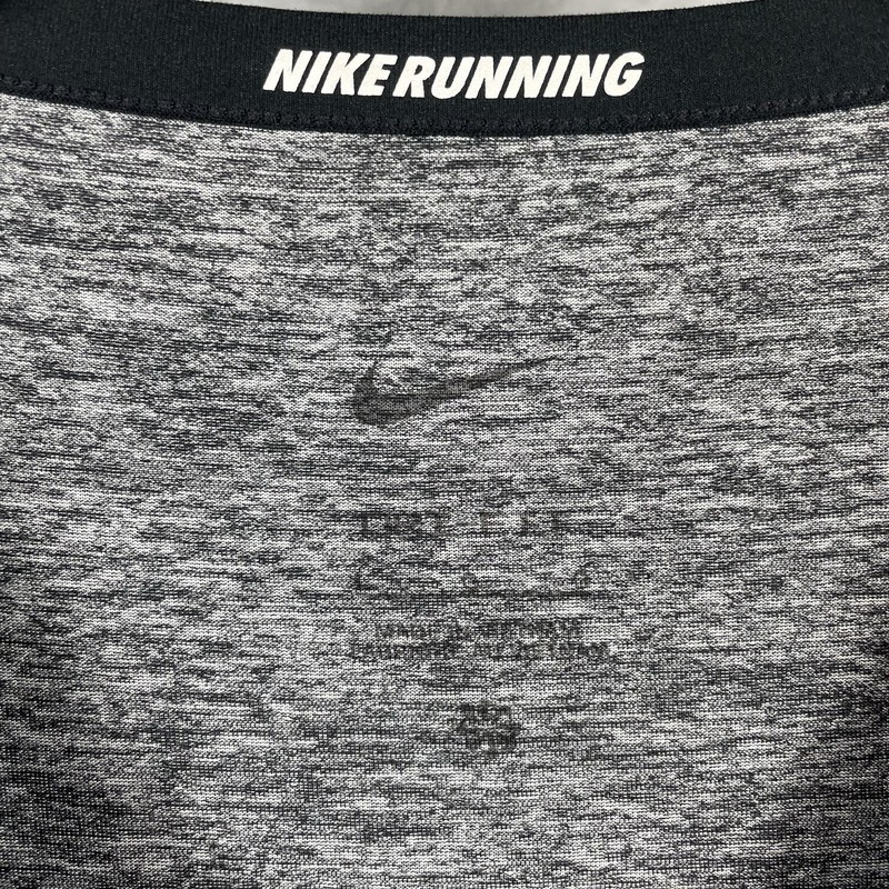Nike Dri-FIT Running Shirt Mens Large Gray Athletic Performance Tee Active gallery