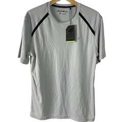 Eddie Bauer T-Shirt Men Med Micro Chip Gray Motion SS Tee EA12KT010 Active F12