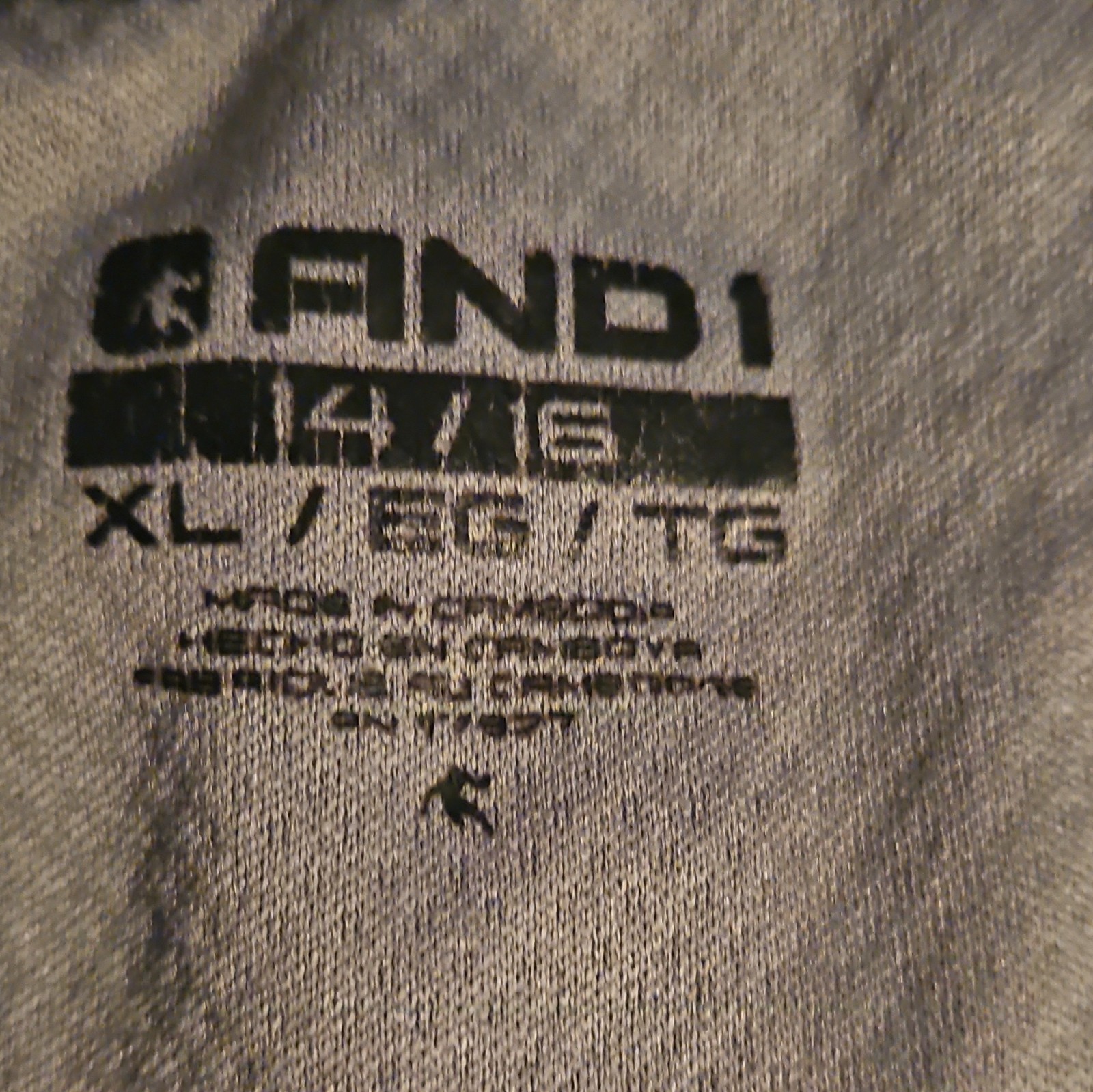 AND1 Reversible Breathable Mesh Basketball Jersey Tank BOY's 14/16 XL Gray gallery