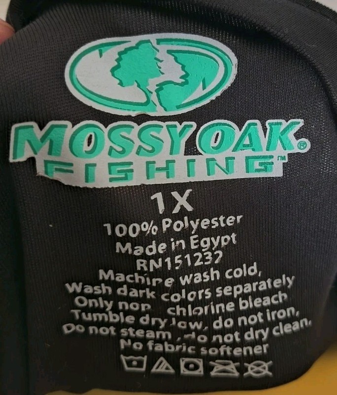 ​Men's Mossy Oak Fishing Elements Aqua S/S Performance Shirt - Size 1X gallery