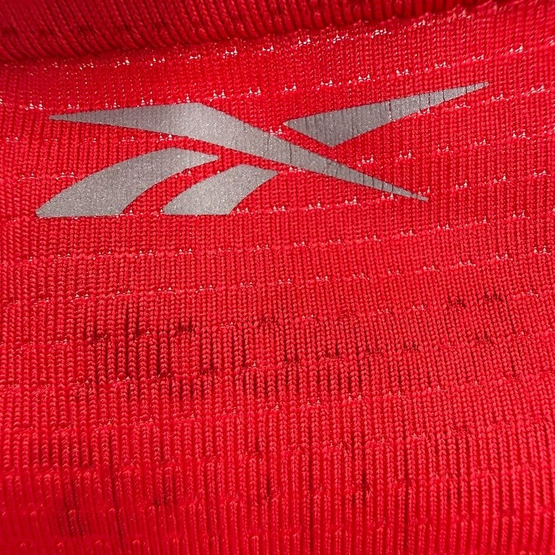 Reebok Mens Athletic Shirt Large Red Hydromove Performance Workout Tee gallery