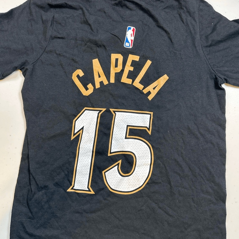 NWT NIKE NBA Atlanta Hawks City Edition Short Sleeve Tee Shirt Clint Capela - S gallery