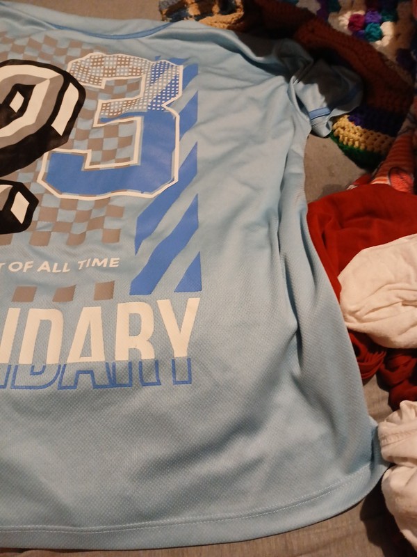 East West Legendary #23 Michael Jordan North Carolina Blue Men's 2XL Button Up gallery