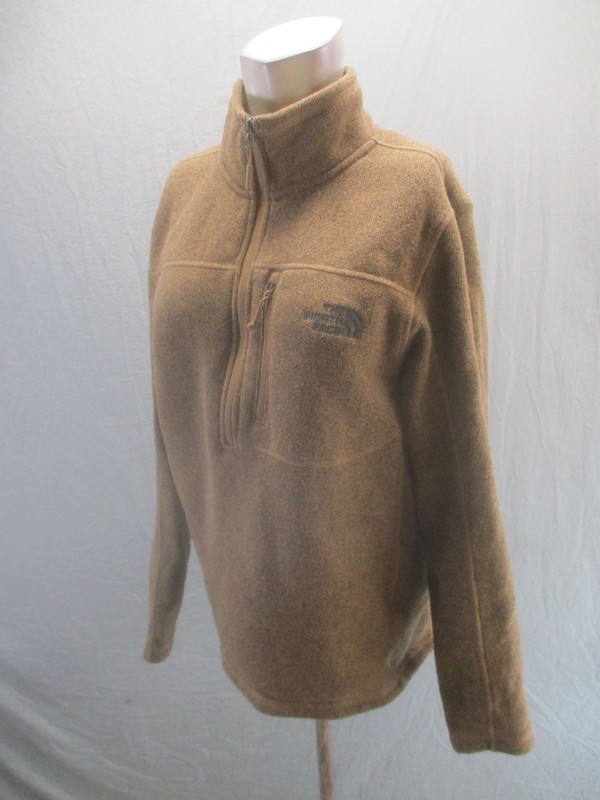 The North Face Size M Men Brown Sherpa 1/2 Zip Long Sleeve Outdoor Pull Over 494 gallery