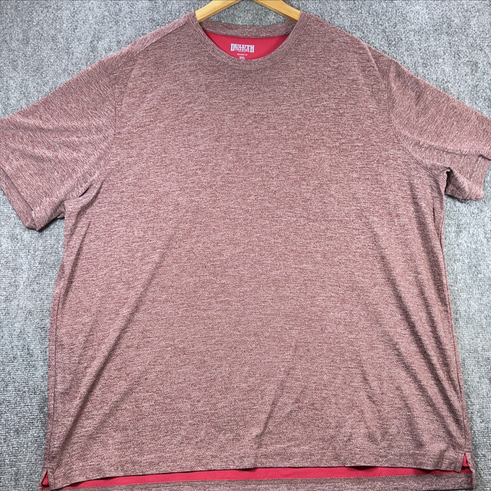 Duluth Trading Co Active Shirt Mens 2XL Red Short Sleeve Relaxed Fit gallery