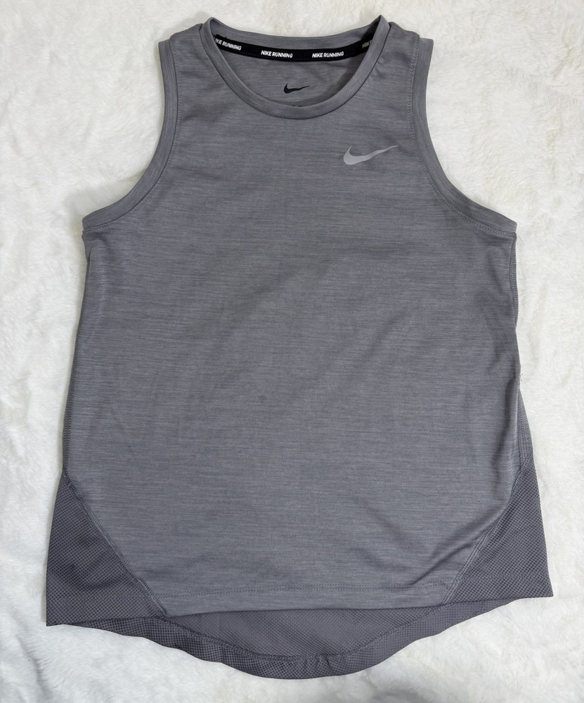 Nike Running Dri-FIT Gray Tank Top Mesh Panel Sleeveless Women’s XS AJ8102
